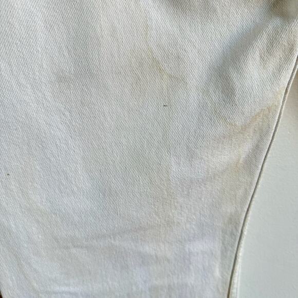 Vintage LEVI'S 501 Cream Jeans - Picture 7 of 13
